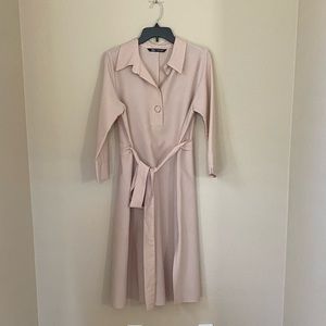 Zara midi pink dress